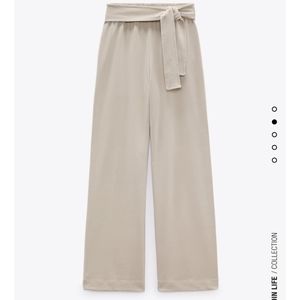 L￼SOFT WIDE LEG PANTS MINK Large